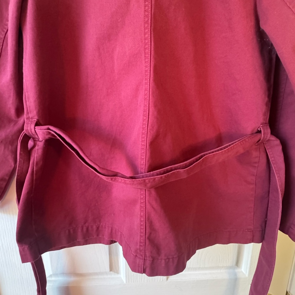 DRAPER JAMES Berry Fall Transitional Twill Field Jacket with Tie Belt - Picture 10 of 16
